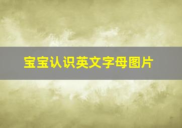 宝宝认识英文字母图片