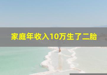 家庭年收入10万生了二胎