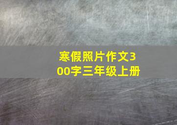 寒假照片作文300字三年级上册