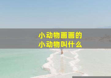 小动物画画的小动物叫什么