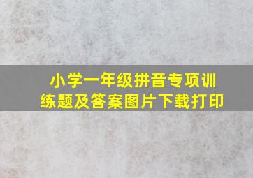 小学一年级拼音专项训练题及答案图片下载打印