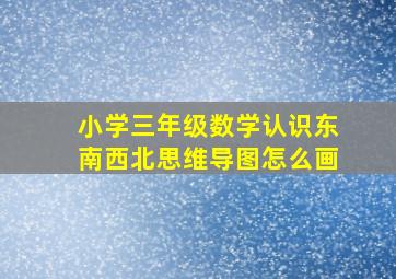 小学三年级数学认识东南西北思维导图怎么画