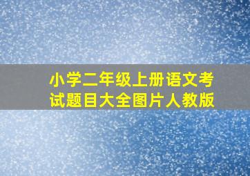 小学二年级上册语文考试题目大全图片人教版