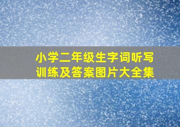 小学二年级生字词听写训练及答案图片大全集