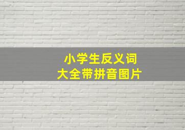 小学生反义词大全带拼音图片