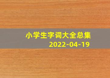 小学生字词大全总集2022-04-19