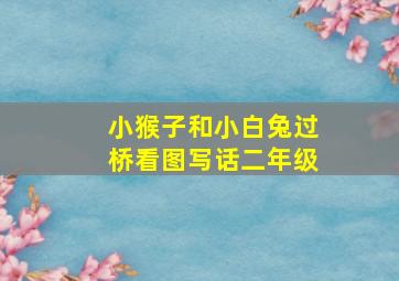 小猴子和小白兔过桥看图写话二年级