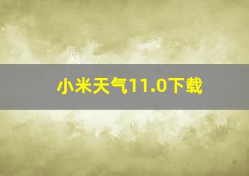 小米天气11.0下载