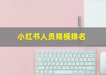 小红书人员规模排名