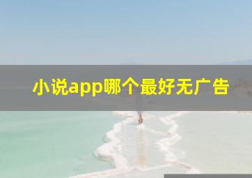 小说app哪个最好无广告