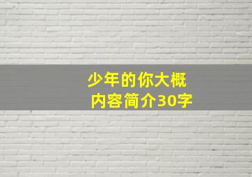 少年的你大概内容简介30字