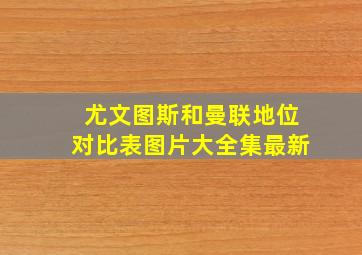 尤文图斯和曼联地位对比表图片大全集最新