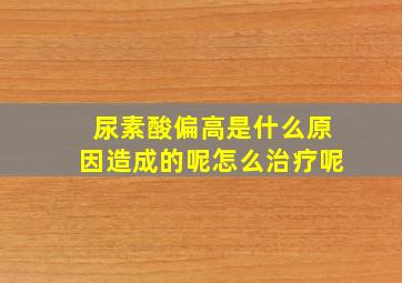 尿素酸偏高是什么原因造成的呢怎么治疗呢