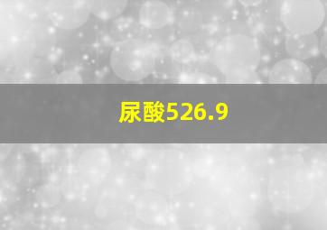 尿酸526.9