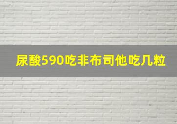 尿酸590吃非布司他吃几粒