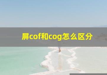 屏cof和cog怎么区分