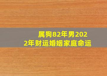 属狗82年男2022年财运婚姻家庭命运