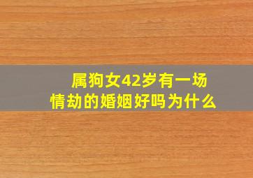 属狗女42岁有一场情劫的婚姻好吗为什么