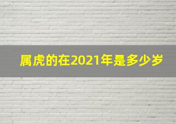 属虎的在2021年是多少岁