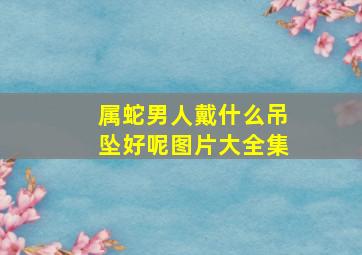 属蛇男人戴什么吊坠好呢图片大全集