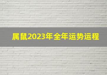 属鼠2023年全年运势运程