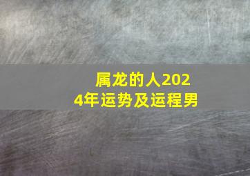 属龙的人2024年运势及运程男