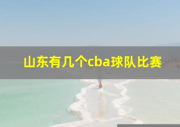 山东有几个cba球队比赛