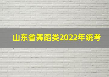 山东省舞蹈类2022年统考