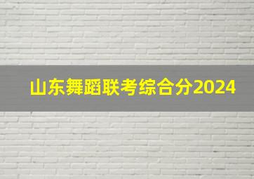 山东舞蹈联考综合分2024