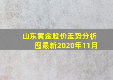 山东黄金股价走势分析图最新2020年11月