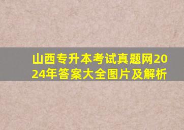 山西专升本考试真题网2024年答案大全图片及解析