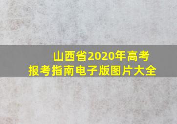 山西省2020年高考报考指南电子版图片大全