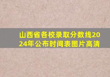 山西省各校录取分数线2024年公布时间表图片高清