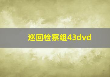 巡回检察组43dvd