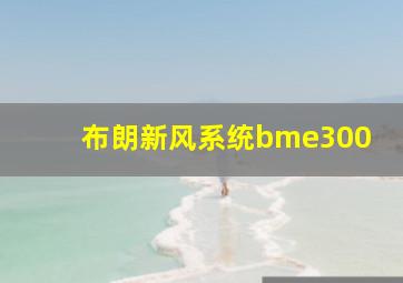 布朗新风系统bme300