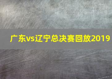 广东vs辽宁总决赛回放2019