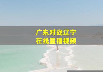 广东对战辽宁在线直播视频