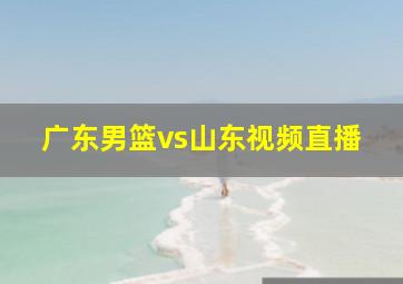 广东男篮vs山东视频直播