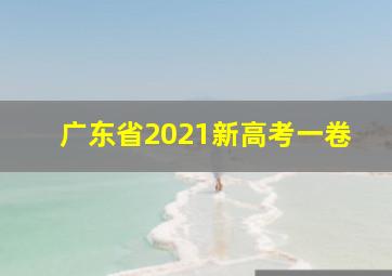 广东省2021新高考一卷