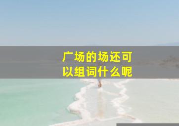 广场的场还可以组词什么呢