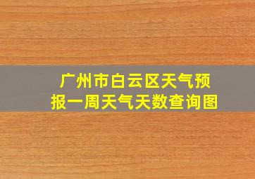 广州市白云区天气预报一周天气天数查询图