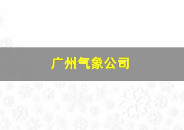 广州气象公司