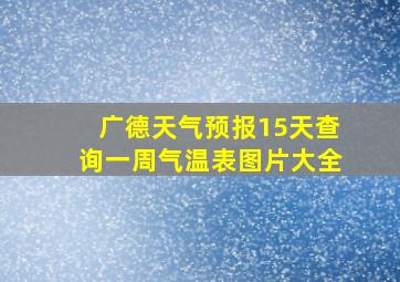 广德天气预报15天查询一周气温表图片大全