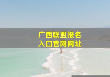 广西联盟报名入口官网网址