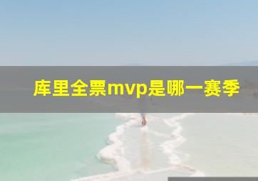 库里全票mvp是哪一赛季