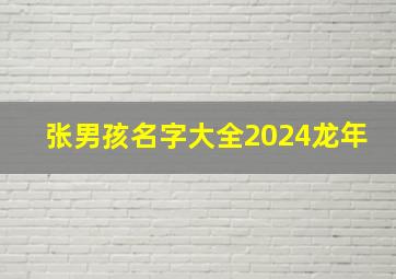 张男孩名字大全2024龙年