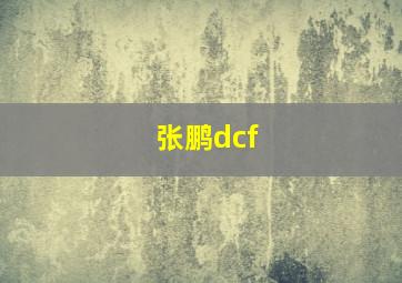 张鹏dcf