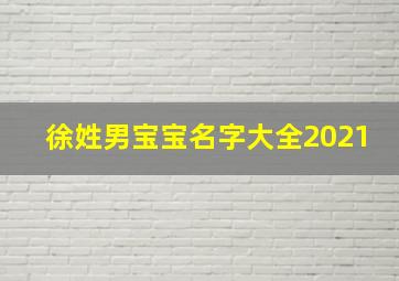 徐姓男宝宝名字大全2021