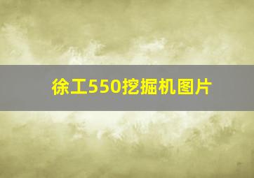 徐工550挖掘机图片