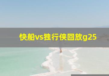 快船vs独行侠回放g25